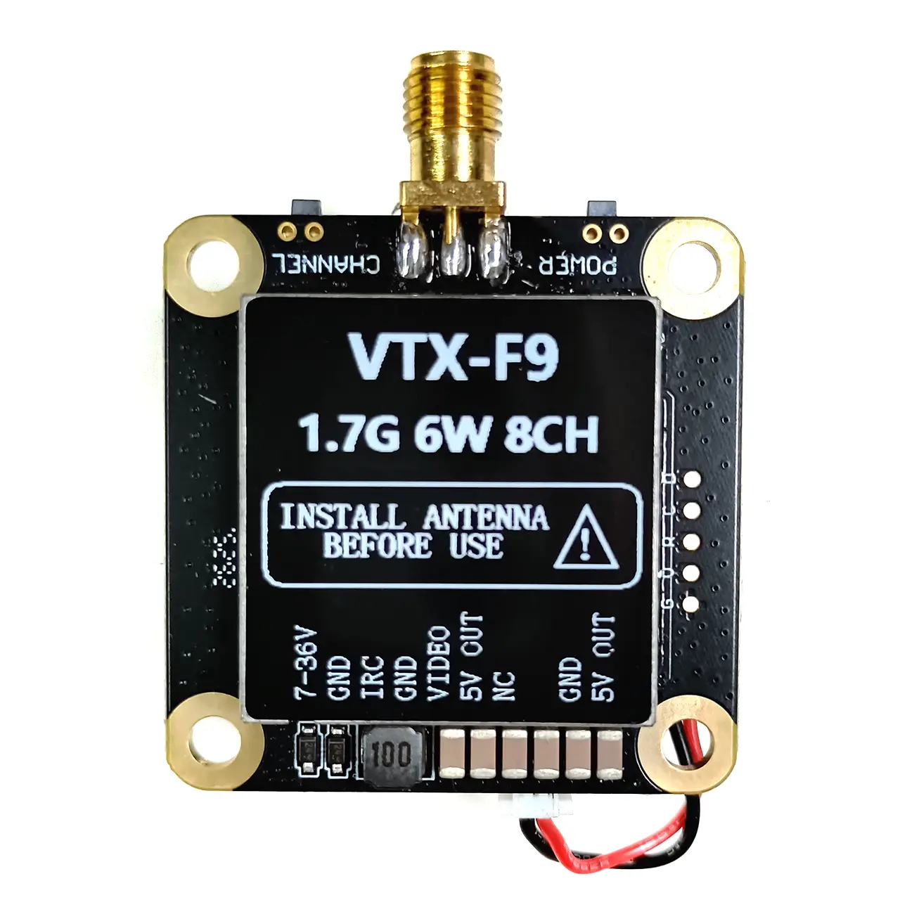 Видеопередатчик Kimpok 1,7GHz 6W 8CH VTX KP‑T1760